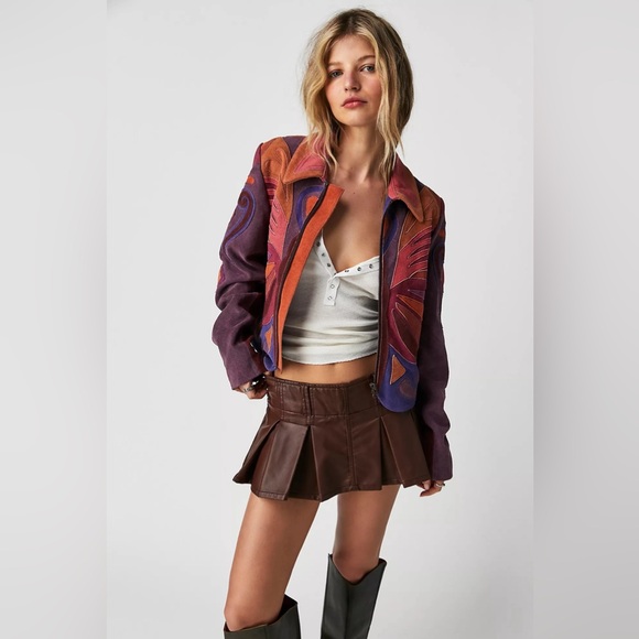 Free People Stars Are Psychedelic Jacket - Picture 16 of 16